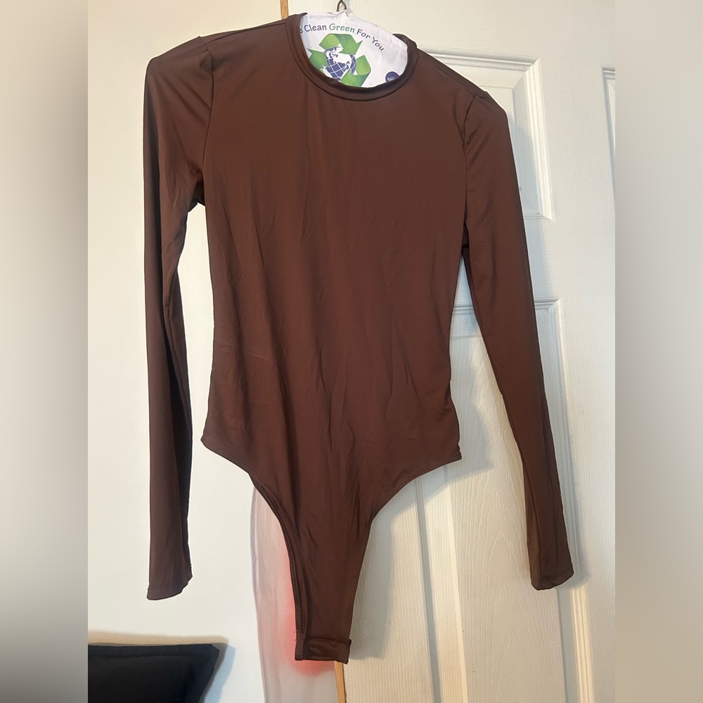 Women’s Brown Long Sleeve One Piece